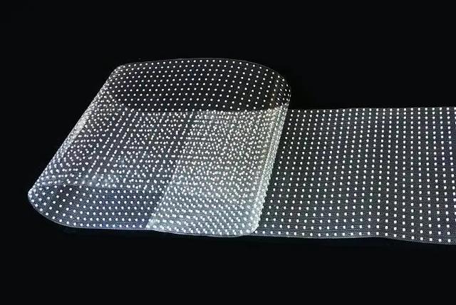 全透明柔性LED显示